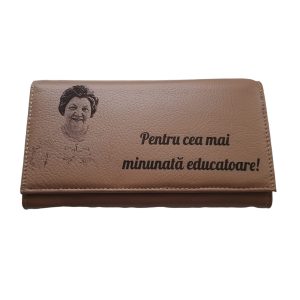 Portofel Personalizat 'Pentru cea mai minunata educatoare' 'Pentru cea mai minunata educatoare'