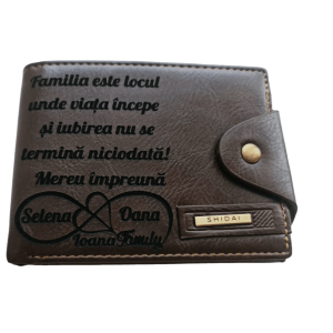 Portofel Personalizat 'Familia este locul' Portofel Personalizat 'Familia este locul'
