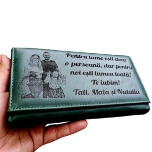 Portofel Personalizat 'Pentru lume esti doar o persoana' Portofel Personalizat 'Pentru lume esti doar o persoana'