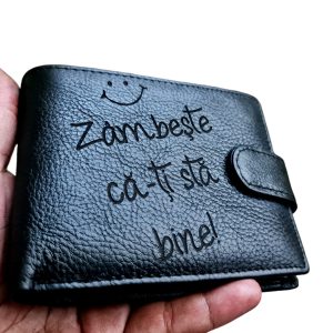 Portofel Personalizat 'Zambeste ca-ti sta bine'