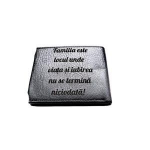 Portofel Personalizat cu 'Familia este'