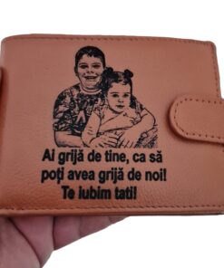portofel maro coniac cu capsa Ai grija de tine2