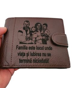 portofel cu capsa maro Familia 2