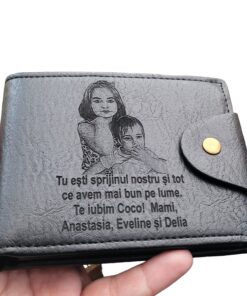 Portofel personalizat piele tu esti sprijinul nostru