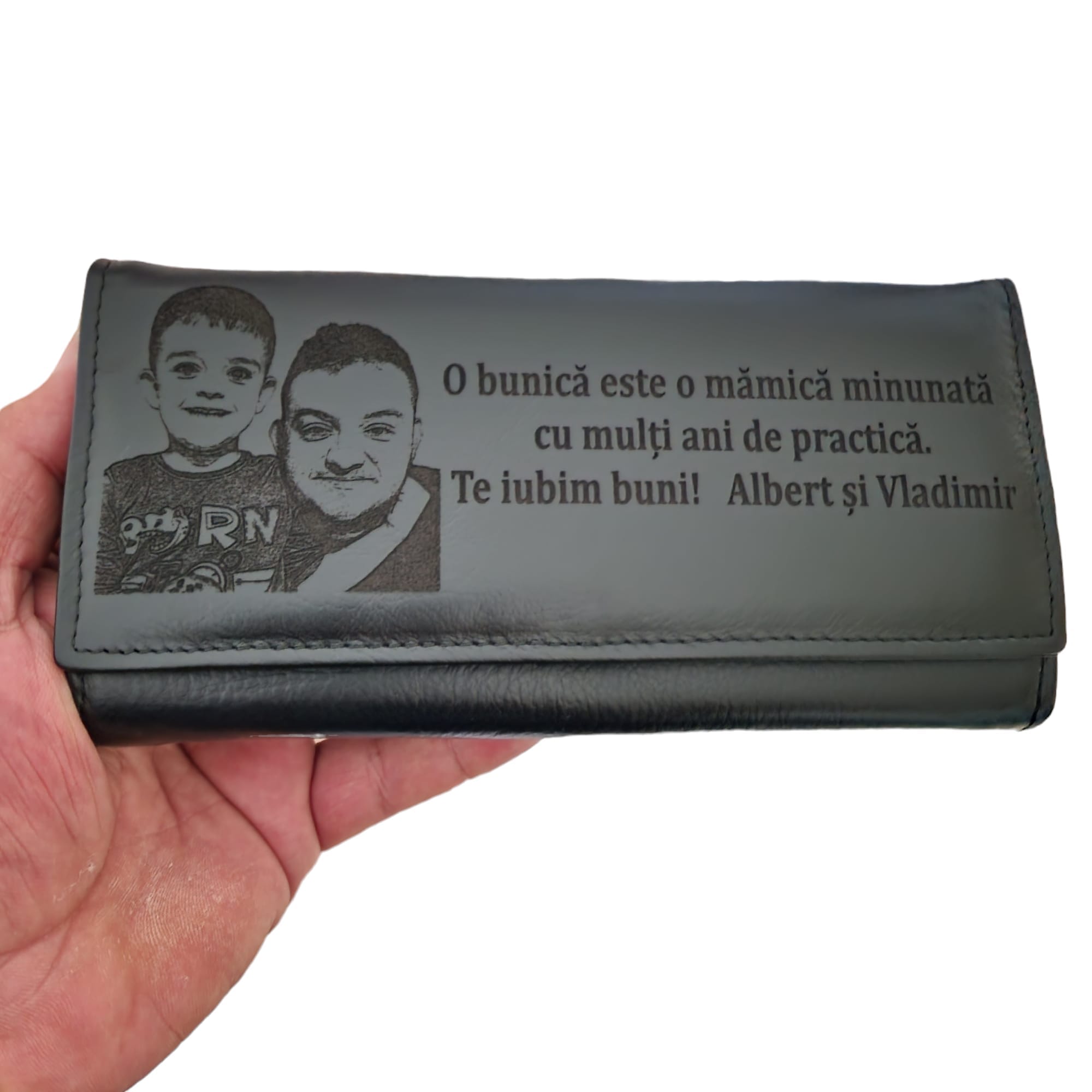 portofel dama negru Obunica si mamica minunata