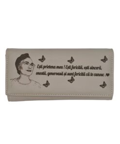 portofel dama beige Esti prietena mea