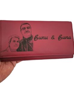 portofel dama piele naturala rosu Bunu & Buna