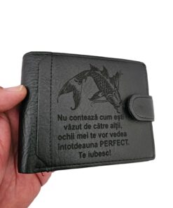portofel negru cu capsa Nu conteaza
