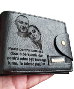 Portofel personalizat poate pentru lume