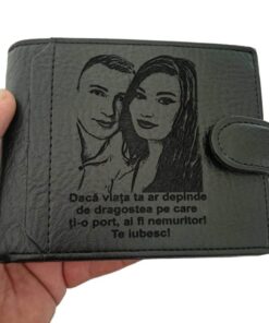 Portofel negru cu capsa Daca viata ta ar depinde.
