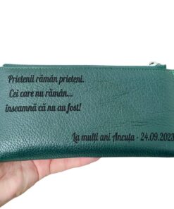 portofel dama verde cu fermoar prieteni raman prieteni