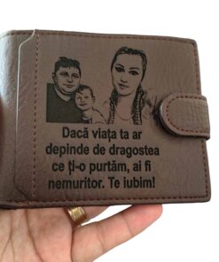 portofel maro cu capsa Daca viata ta ar depinde