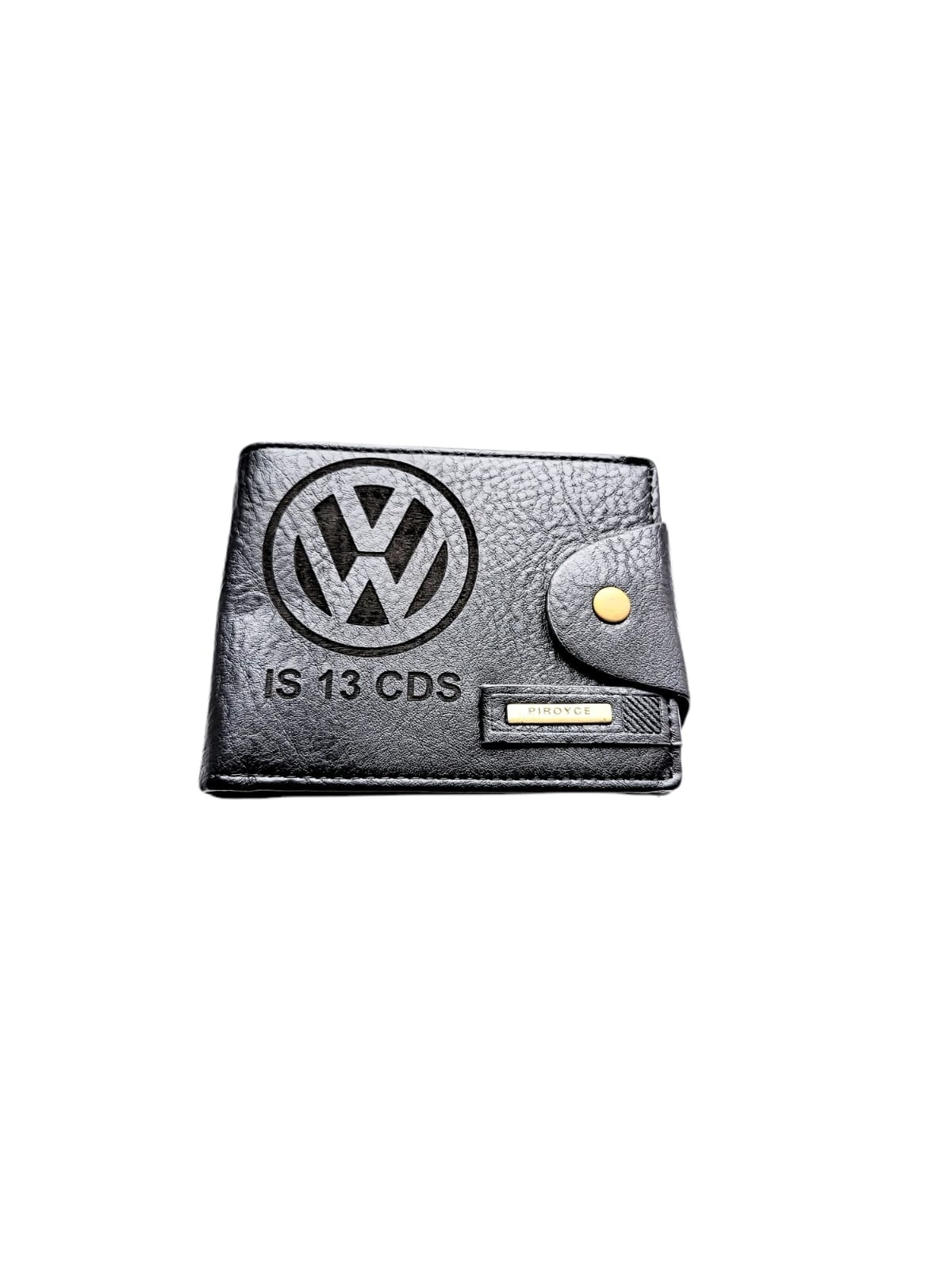 Portofel Personalizat numar auto, barbati, piele , cu capsa, negru