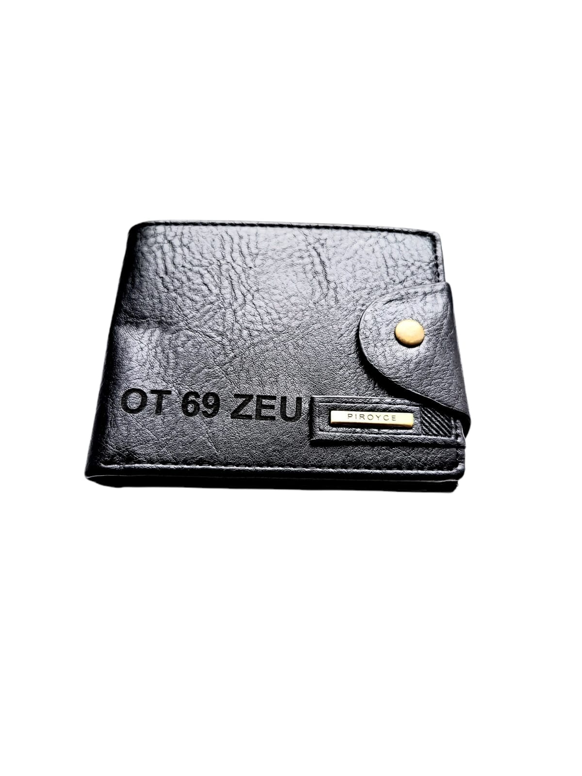 Portofel Personalizat numar auto 2, barbati, piele , cu capsa, negru