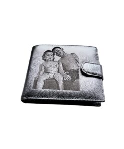 Portofel Personalizat cu poza 6, barbati, piele naturala , negru