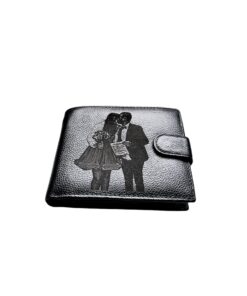 Portofel Personalizat cu poza 7, barbati, piele naturala , negru