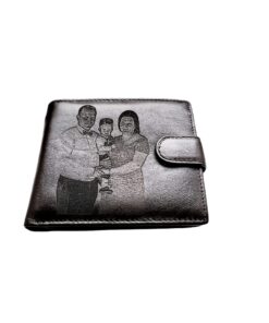 Portofel Personalizat cu poza 11, barbati, piele naturala , negru