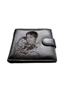 Portofel Personalizat cu poza 13, barbati, piele naturala , negru