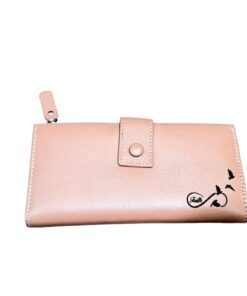 Alternative view of Portofel Personalizat 'Where life', dama, piele naturala, crem