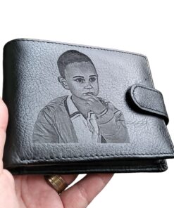 Portofele barbatesti Personalizate din Piele, Gravate Laser