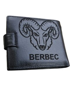 Portofel negru cu capsa zodia berbec