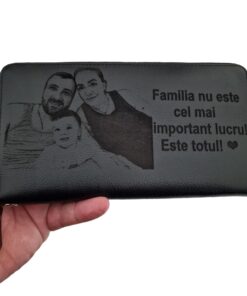portofel dama penar negru Familia este totul