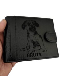 portofel negru cu capsa bruta