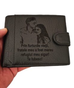 cadou personalizat barbati portofel prin furtunile vietii.