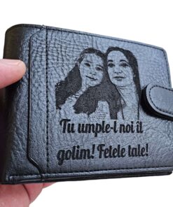 portofel negru cu capsa  Tu umple-l Fetele Tale