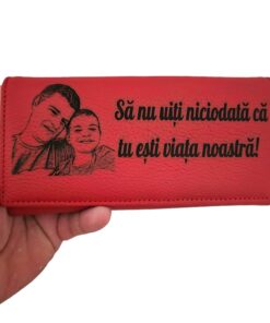 portofel dama rosu piele naturala Viata noastra