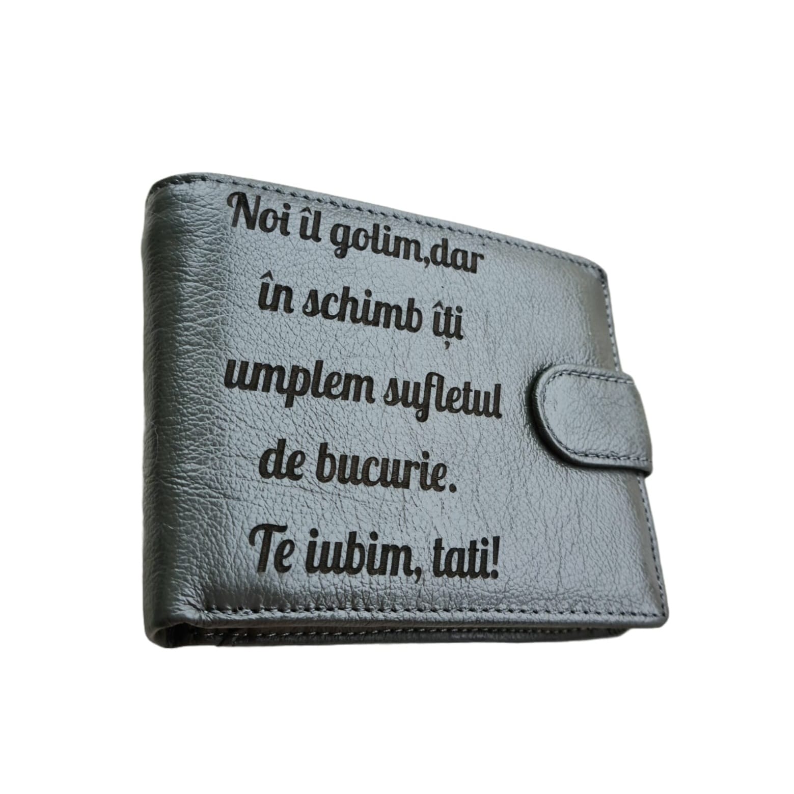 portofel gri piele naturala Noi il golim