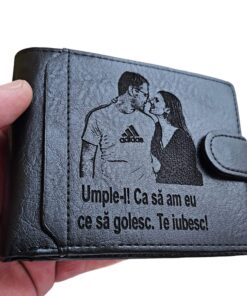 Portofel negru cu capsa Sa am ce sa cheltuiesc.
