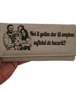 portofel dama piele naturala beige Noi il Golim